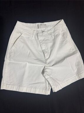 Anne Klein White High Waist Women's Shorts#0018